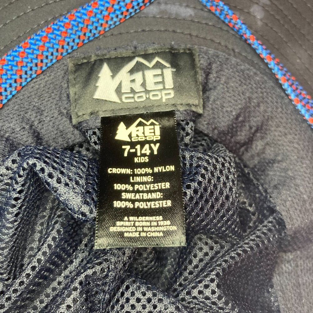 REI Blue Bucket Hat- Kids (7-14 Y) - Perfect For Water & Outdoors! - Picture 5 of 7